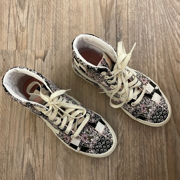 Free People Pink Patchwork Vans - Picture 3 of 3